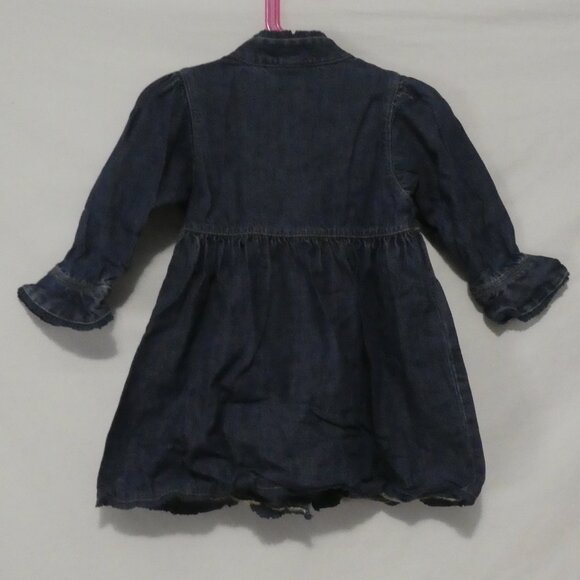BABY GAP - Infant | 18-24 months | Baby Girl Denim Dress | Snap Button Front - Picture 2 of 14